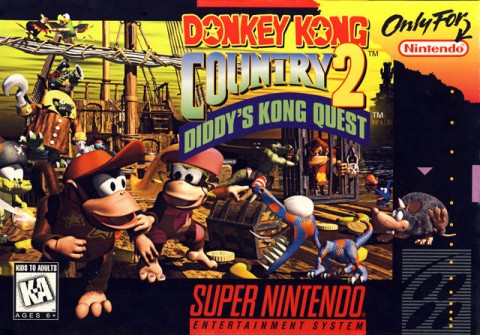 Jaquette Donkey Kong Country 2 (SNES)
