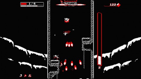 Downwell tombe à pic sur PS4 et PSVita