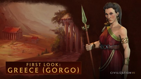 Gorgô à la tête de la Grèce dans Sid Meier’s Civilization VI