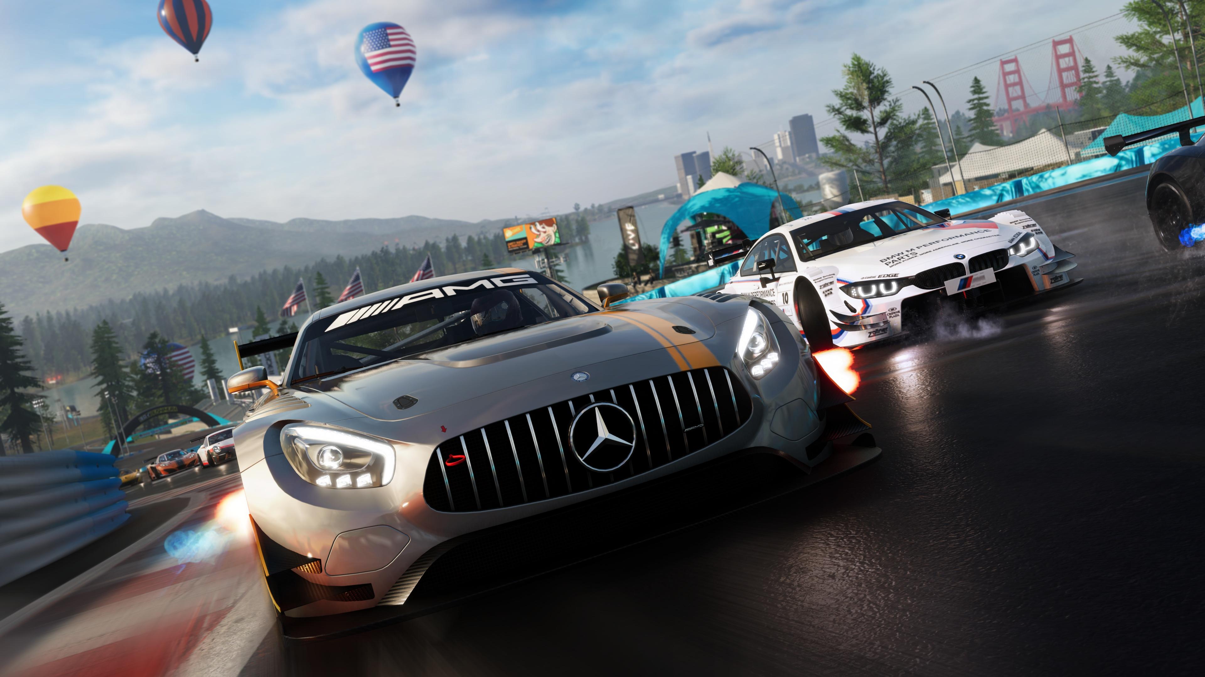 Игры машины вк. Игра the Crew 2. Mercedes AMG gt the Crew 2. Зе Крю. The Crew 2 гонки.