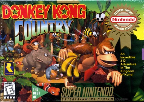 Jaquette Donkey Kong Country (SNES)