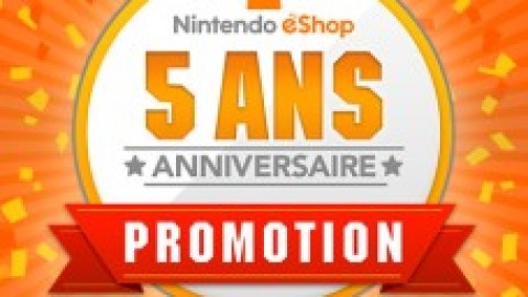 Promotions sur l'eShop de Nintendo pour  son 5ème anniversaire